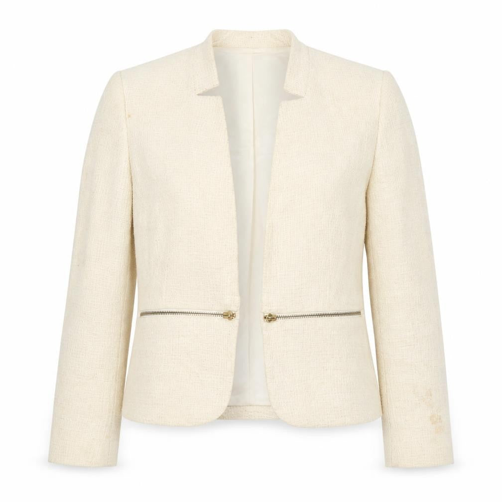 Mango Womens Beige   Jacket Suit Jacket Size S