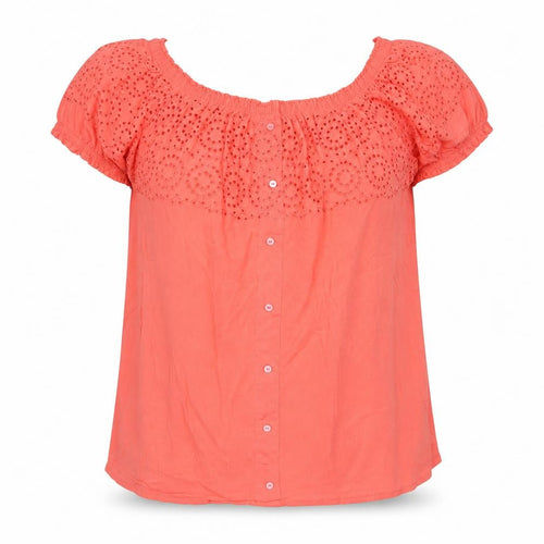 George Womens Orange   Basic Blouse Size 10