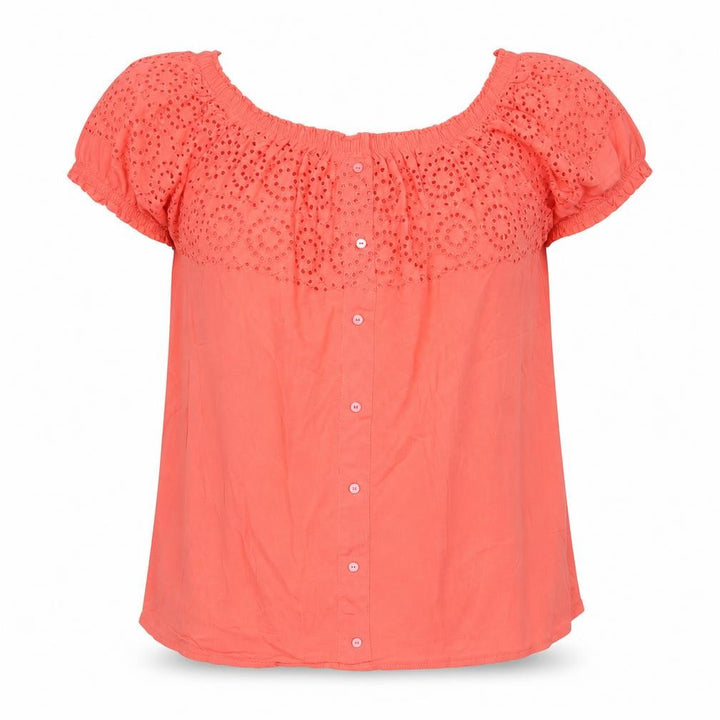 George Womens Orange   Basic Blouse Size 10