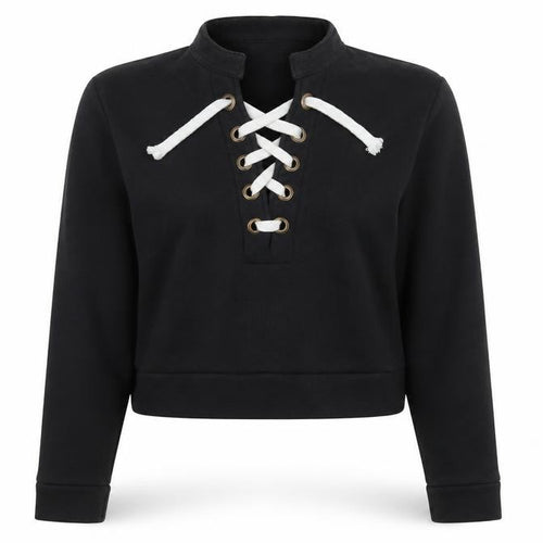 Beauty Angel Womens Black   Pullover Sweatshirt Size M