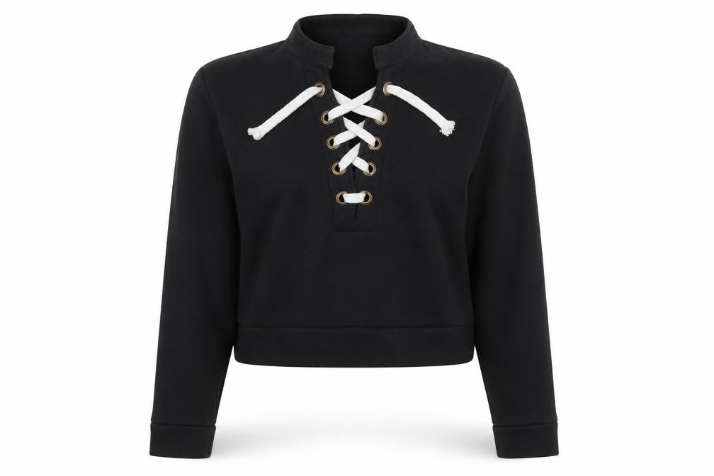 Beauty Angel Womens Black   Pullover Sweatshirt Size M