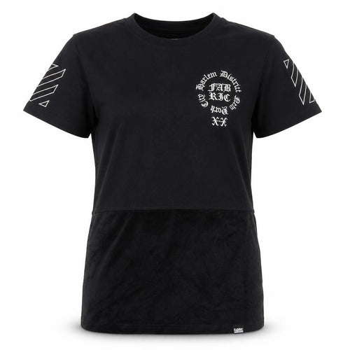 Fabric Womens Black   Basic T-Shirt Size XS  - Harlem District
