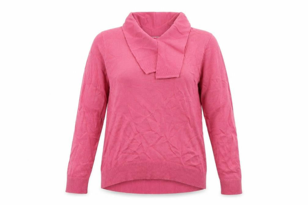 EWM Womens Pink  Knit Pullover Jumper Size 10