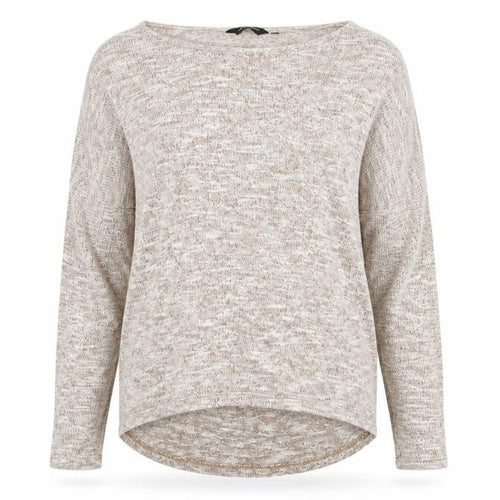 New Look Womens Brown  Knit Pullover Jumper Size 14  - cold shoudler