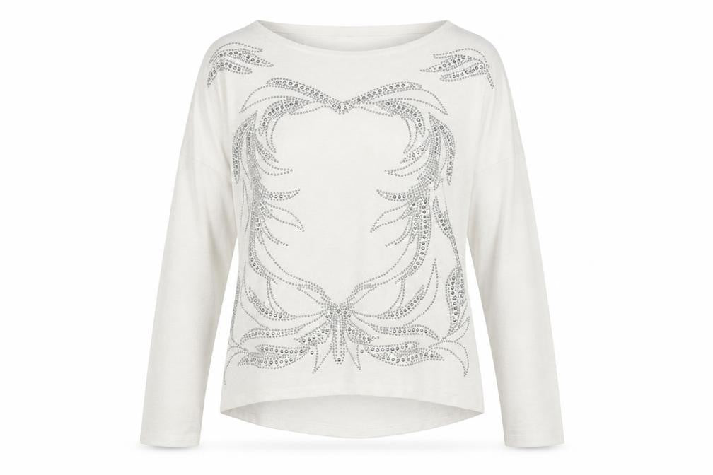 elogy Womens White   Pullover Jumper Size M
