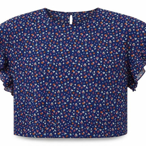 Candy Couture Womens Blue   Basic Blouse Size 14