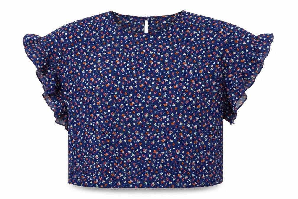Candy Couture Womens Blue   Basic Blouse Size 14