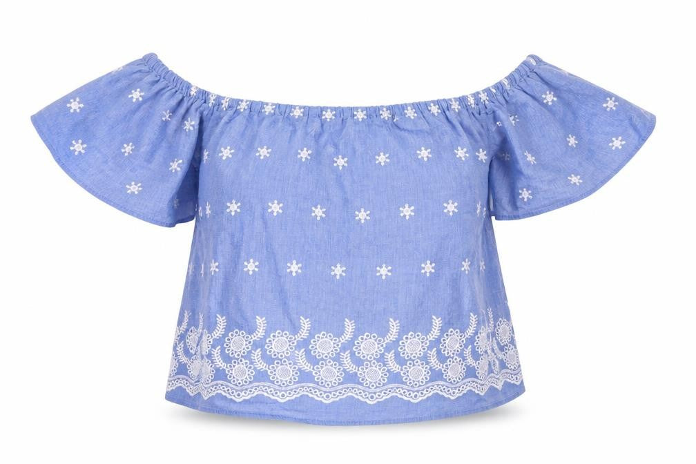 Select Womens Blue   Basic Blouse Size 8