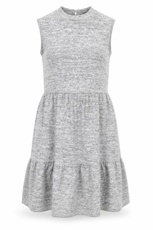 Front view of Dorothy Perkins women’s grey trapeze & swing, size UK 8
