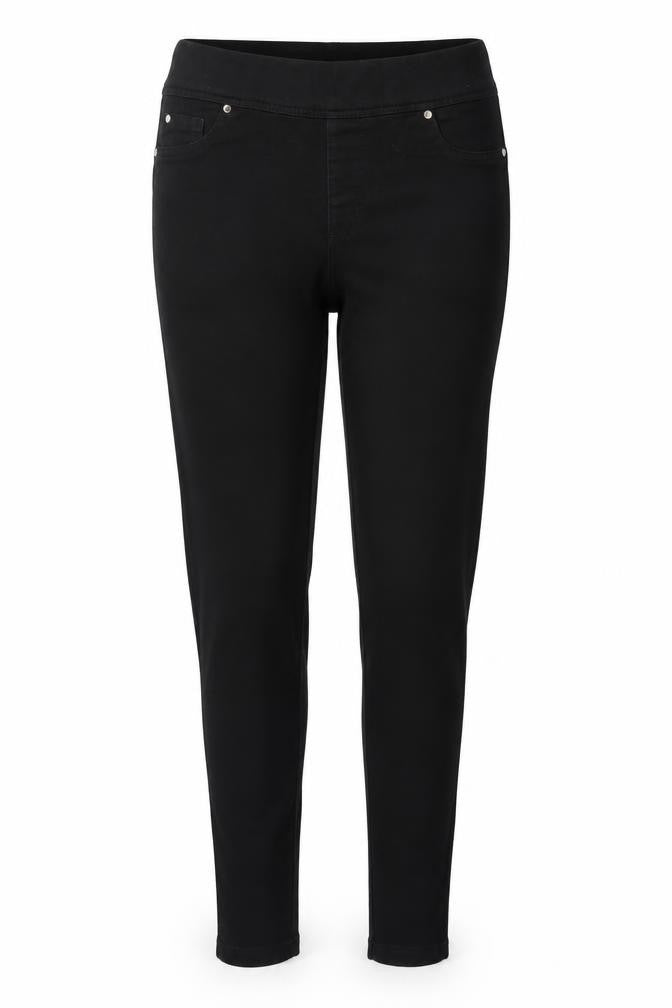 Denim & Co. Womens Black  Denim Jegging Jeans Size 8 L32 in