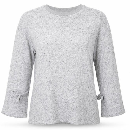 Topshop Womens Grey  Jersey Basic Blouse Size 10