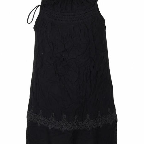 Miss Selfridge Womens Black   Basic T-Shirt Size 8