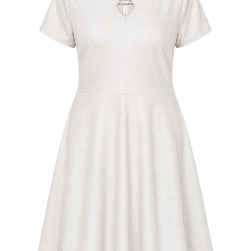 millie & blossom Womens Beige   Fit & Flare  Size 14