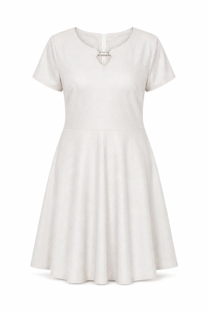 millie & blossom Womens Beige   Fit & Flare  Size 14