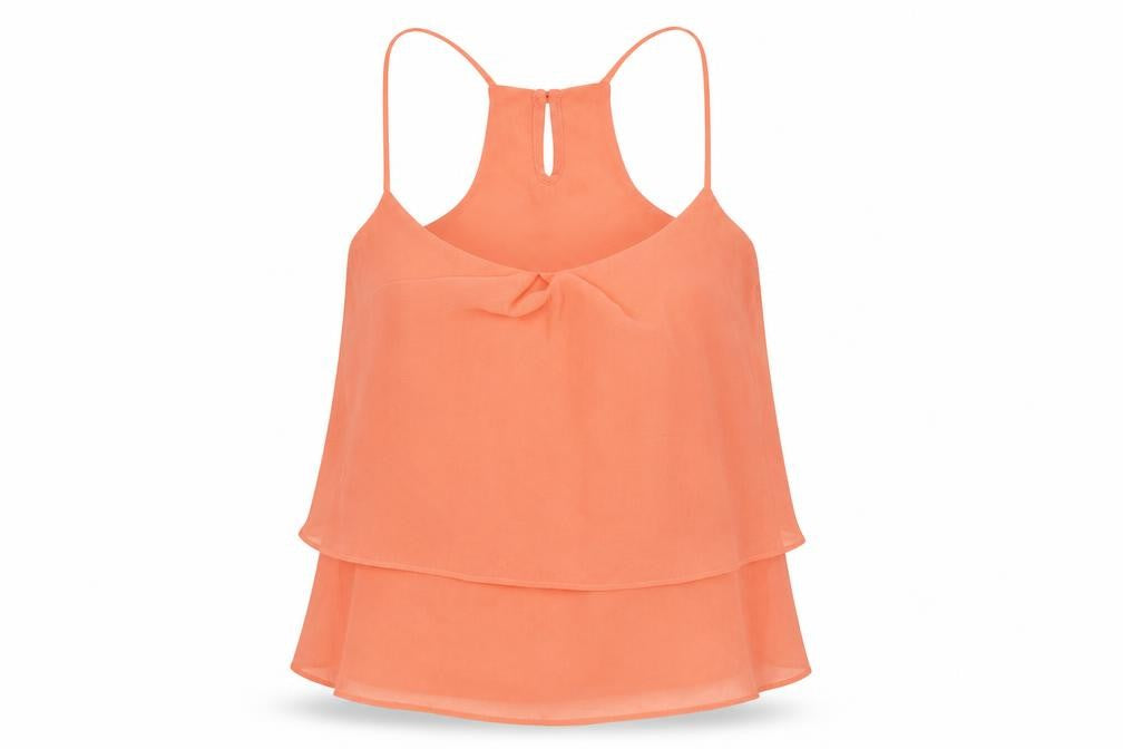 Berkshire Womens Orange   Basic Blouse Size S