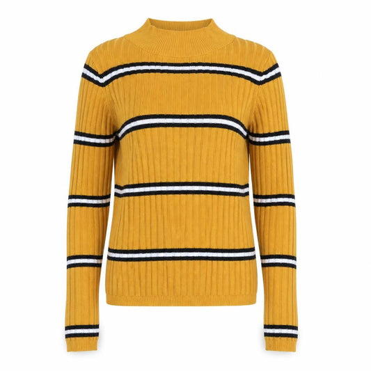 Front view of Primark women’s yellow jumper, size S