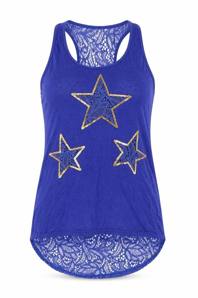 love look Womens Blue   Basic Blouse Size M