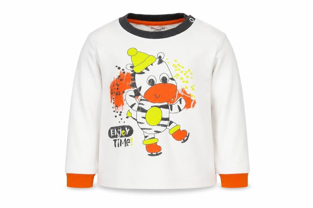 miniworld  White   Basic T-Shirt Size 24 Months