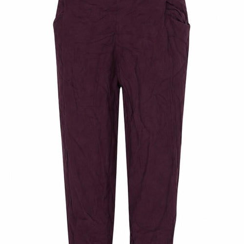 New Look Womens Purple   Trousers  Size 12 L29 in