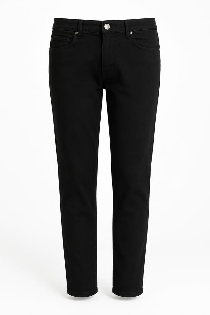 Denim & Co. Womens Black   Trousers  Size M L32 in