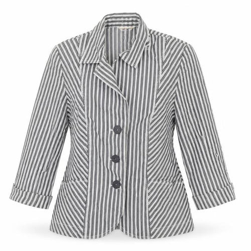 FSR Womens Grey Striped  Jacket  Size 8