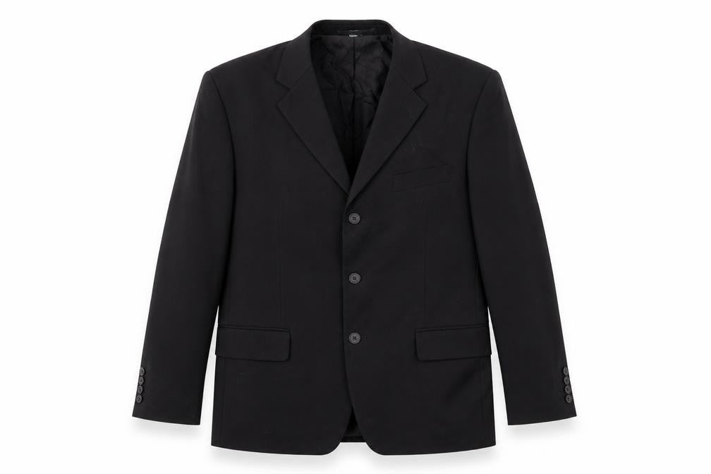 Preworn Mens Black   Jacket Suit Jacket Size 40