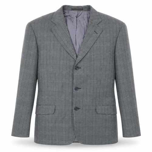 Preworn Mens Grey Check  Jacket Suit Jacket Size 42