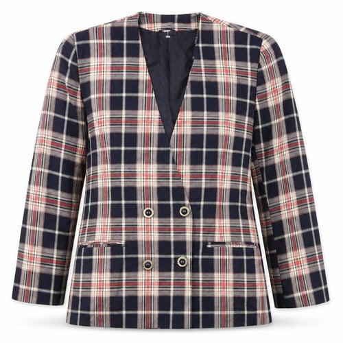 Preworn Womens Blue Check  Jacket  Size 14