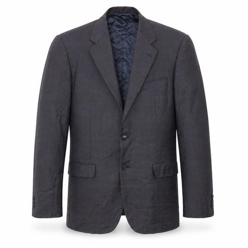 Marks and Spencer Mens Blue Check  Jacket Suit Jacket Size 42