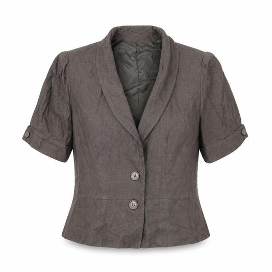 Front view of Kaliko women’s brown jacket coat, size UK 14