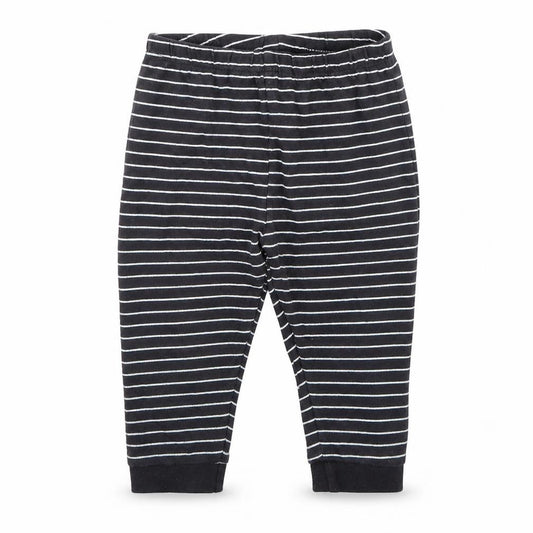 Front view of George Baby Blue Striped Capri Trousers, size 12-18, Months