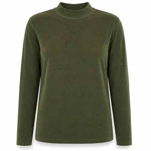 Text Womens Green  Knit Pullover Jumper Size M