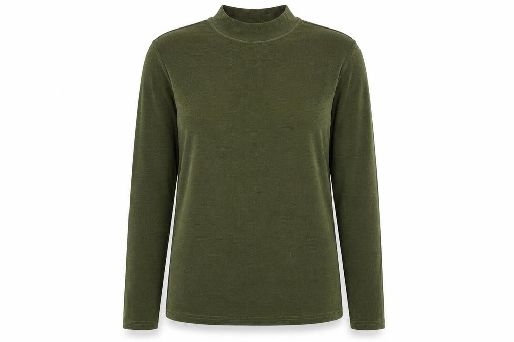 Text Womens Green  Knit Pullover Jumper Size M
