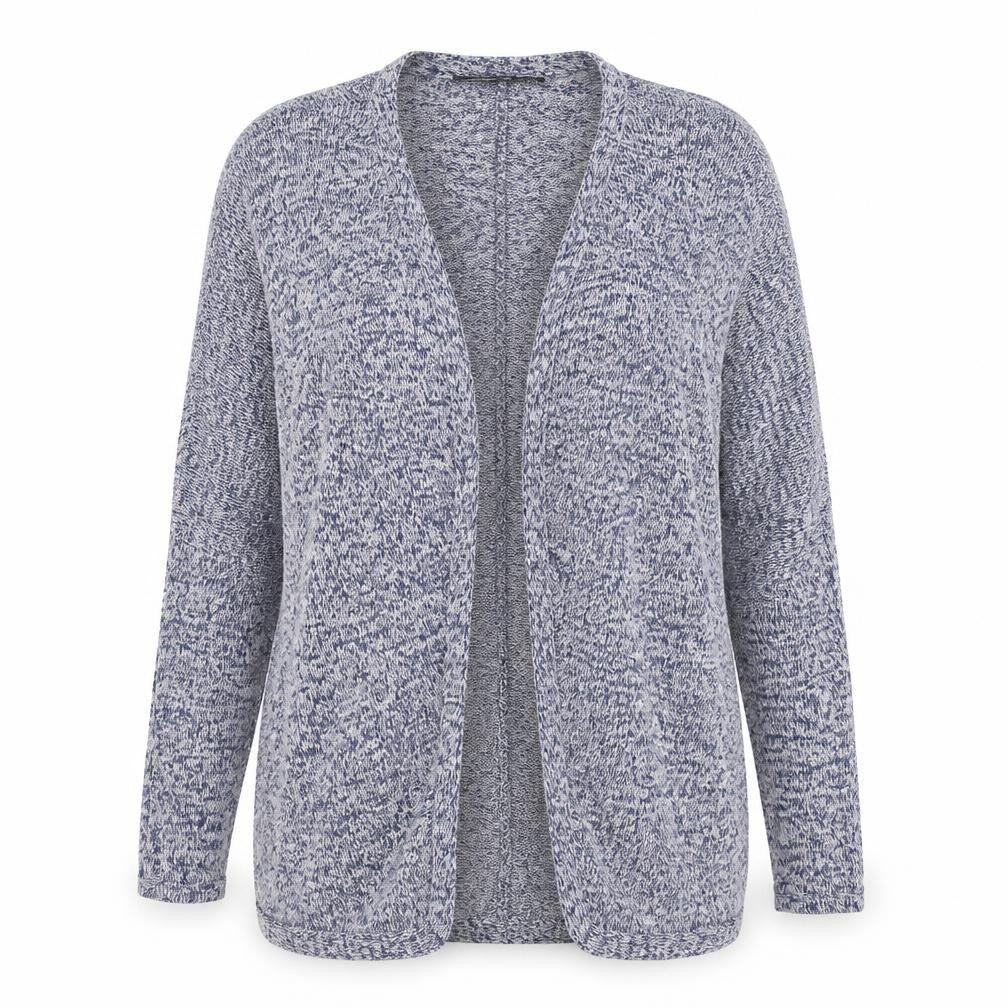 Front view of Atmosphere women’s grey cardigan jumper, size M