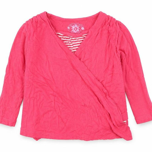 Preworn Girls Pink   Pullover Jumper Size 18-24 Months