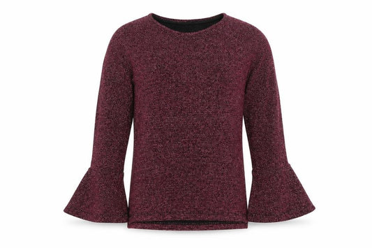 nuytmeg Girls Pink  Knit Pullover Jumper Size 6-7 Years  - flute sleeve