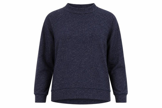 Front view of F&F women’s blue knit jumper, size UK 8