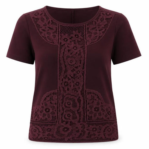 Warehouse Womens Purple   Basic T-Shirt Size 12