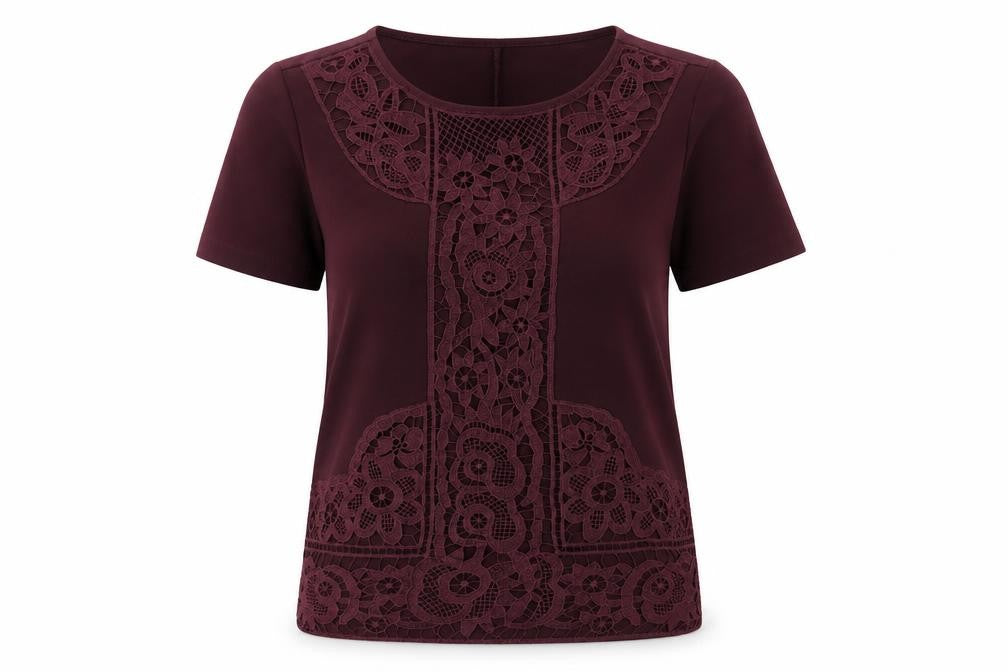 Warehouse Womens Purple   Basic T-Shirt Size 12