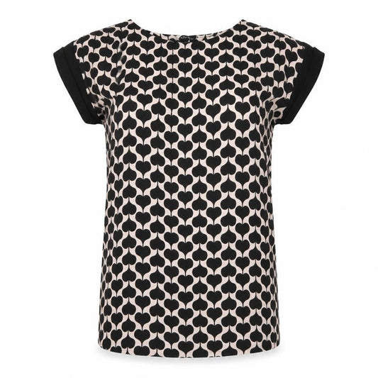 Front view of Select women’s black t-shirt dress, size UK 12