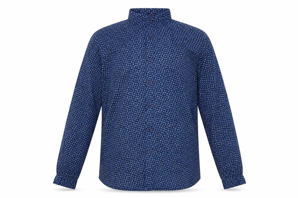 John Miller Mens Blue Floral   Button-Up Size S