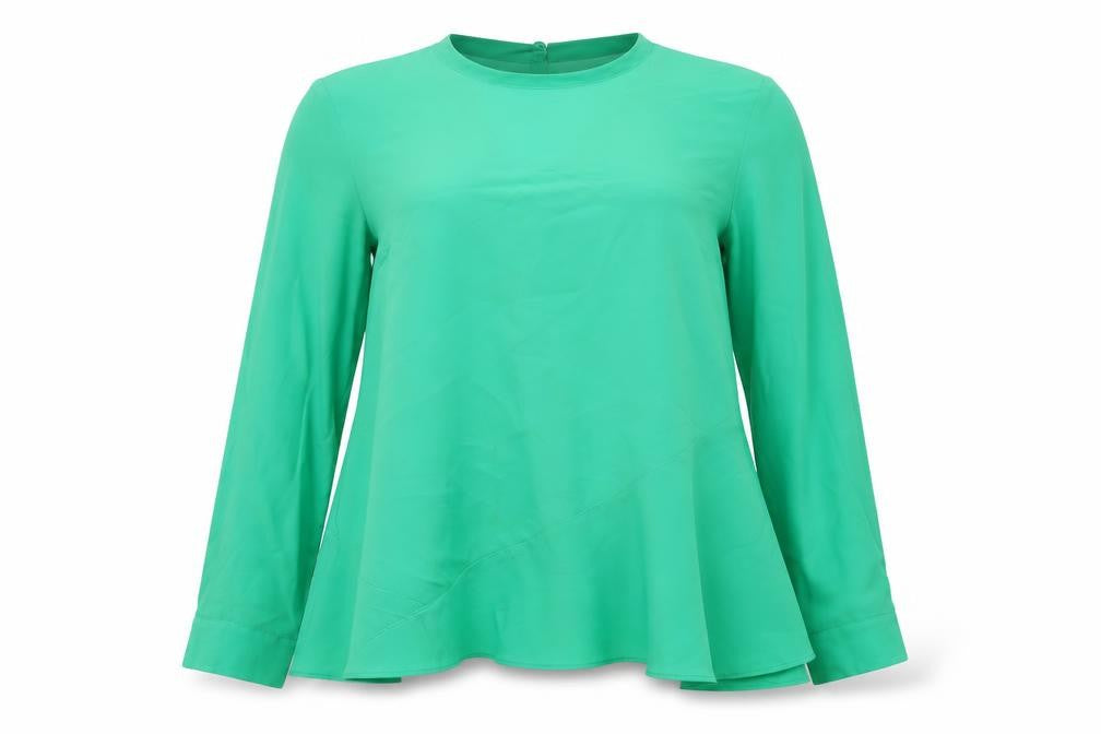 Topshop Womens Green   Basic Blouse Size 12