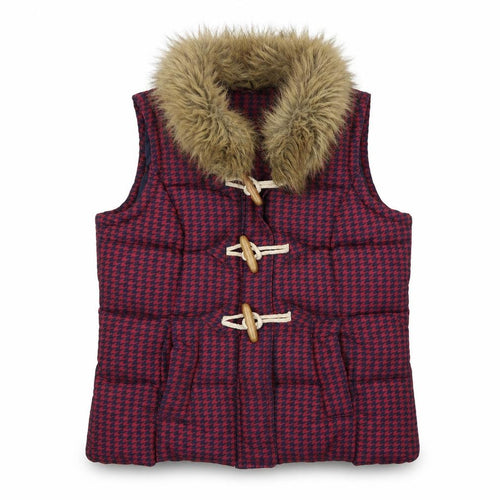 George Womens Multicoloured Houndstooth  Gilet Coat Size 8