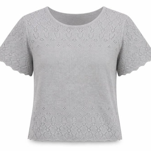 EWM Womens Silver   Basic T-Shirt Size M