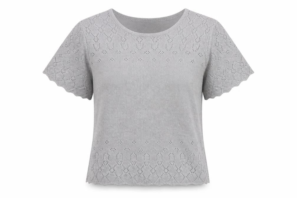 EWM Womens Silver   Basic T-Shirt Size M