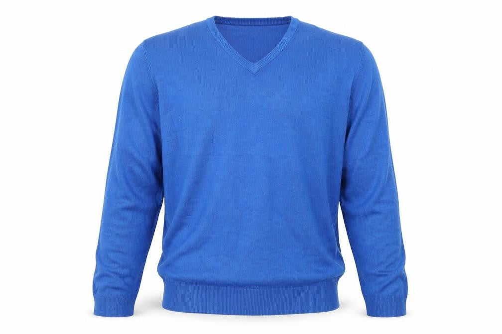 M&S Mens Blue   Henley Sweatshirt Size S