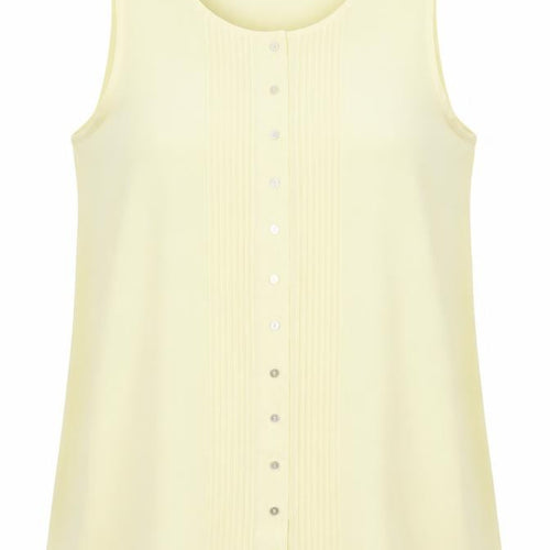 Classic Womens Yellow   Basic Blouse Size 14