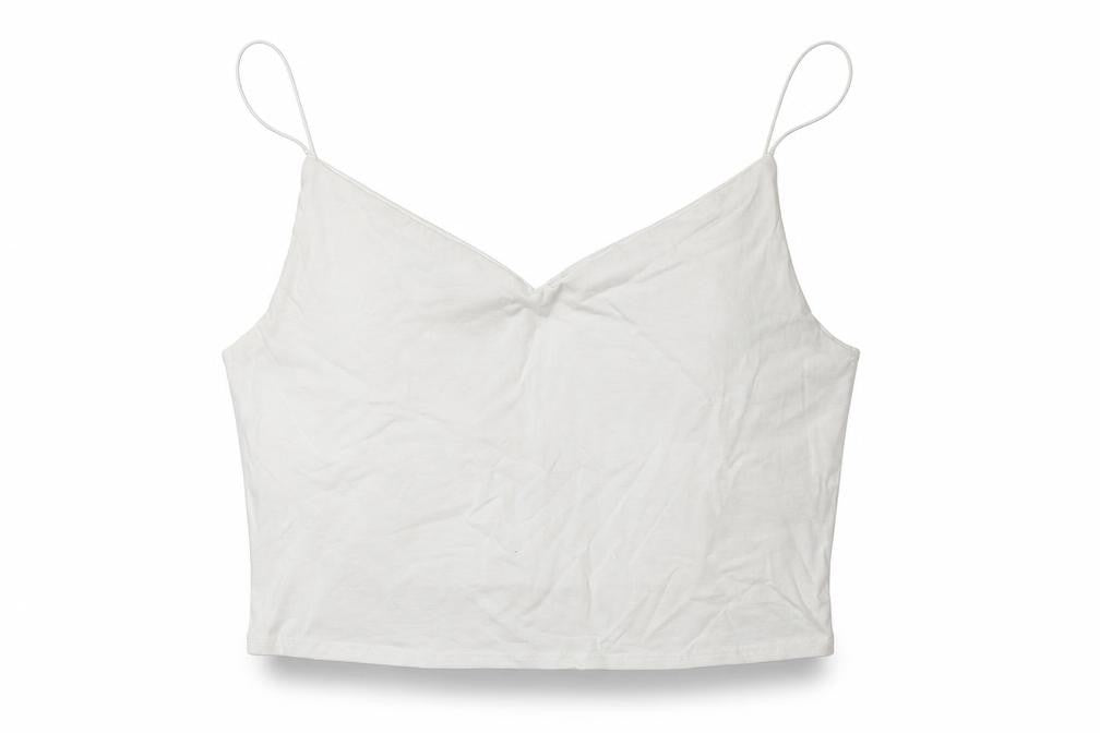 New Look Womens White   Cropped T-Shirt Size 16