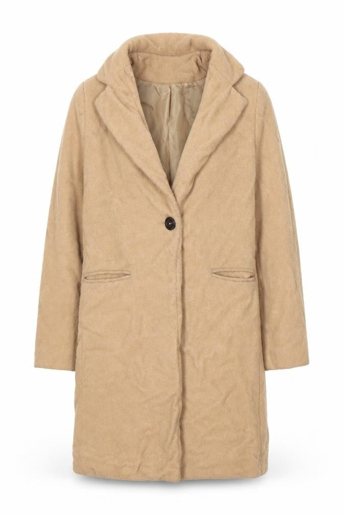 New Look Womens Beige   Overcoat Coat Size 10