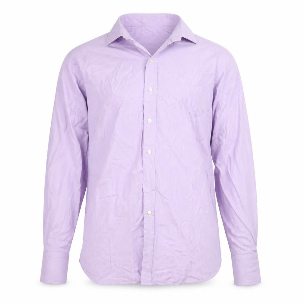 Sartorial Mens Purple    Button-Up Size 17